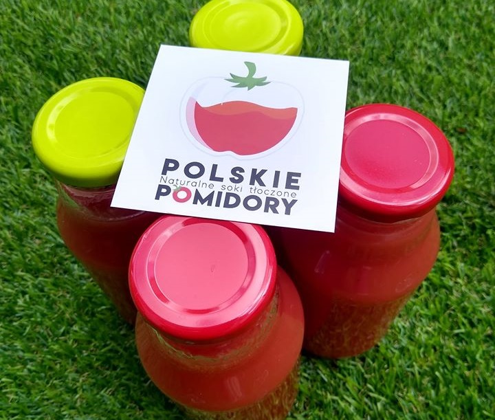 polskie pomidory, naturalne soki tłoczone na zimno
