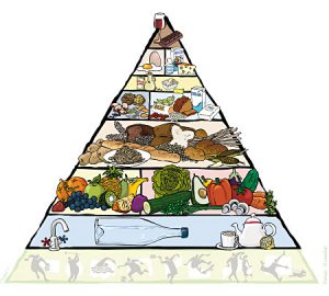 piramida żywności, wegetariańska piramida żywienia